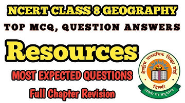 Best Question answers Class 8 Resources | Class 8 GEOGRAPHY CHAPTER 1 MCQ // Class 8 Resources