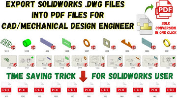Export/Convert SOLIDWORKS DWG file into PDF || .DWG TO PDF || SOLIDWORKS TASK SCHEDULER || COGNITION