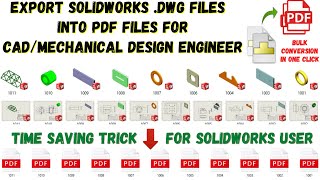 Export/Convert SOLIDWORKS DWG file into PDF || .DWG TO PDF || SOLIDWORKS TASK SCHEDULER || COGNITION