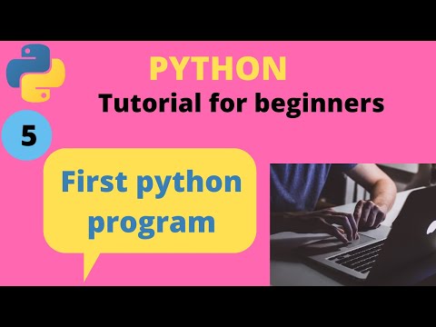 How to run first python program| Python tutorial for beginners in hindi | Class#5