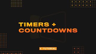 How To Use Timers & Countdowns In Propresenter 7