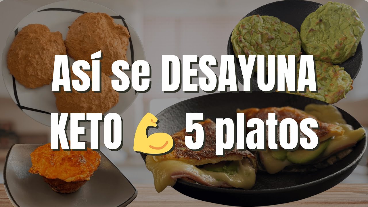 Así se DESAYUNA KETO ☀️ 5 ideas sin harina para empezar el día con energía