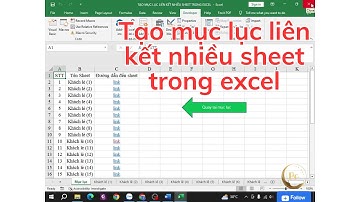TẠO MỤC LỤC LIÊN KẾT NHIỀU SHEET TRONG EXCEL