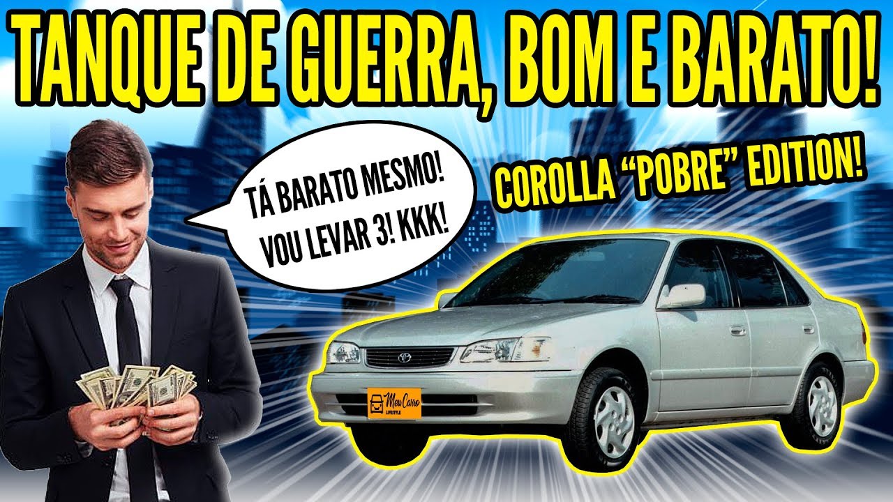 COROLLA ANTIGO – BARATO, INDESTRUTÍVEL e COMPLETO! (Avaliação)