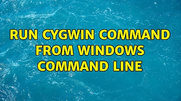 Run cygwin command from windows command line