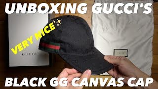 Unboxing Things: Black Original Canvas Baseball Hat Web -