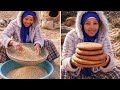 اجواء البادية الساحرة طهي الخبز فالفران وتنقية القمح