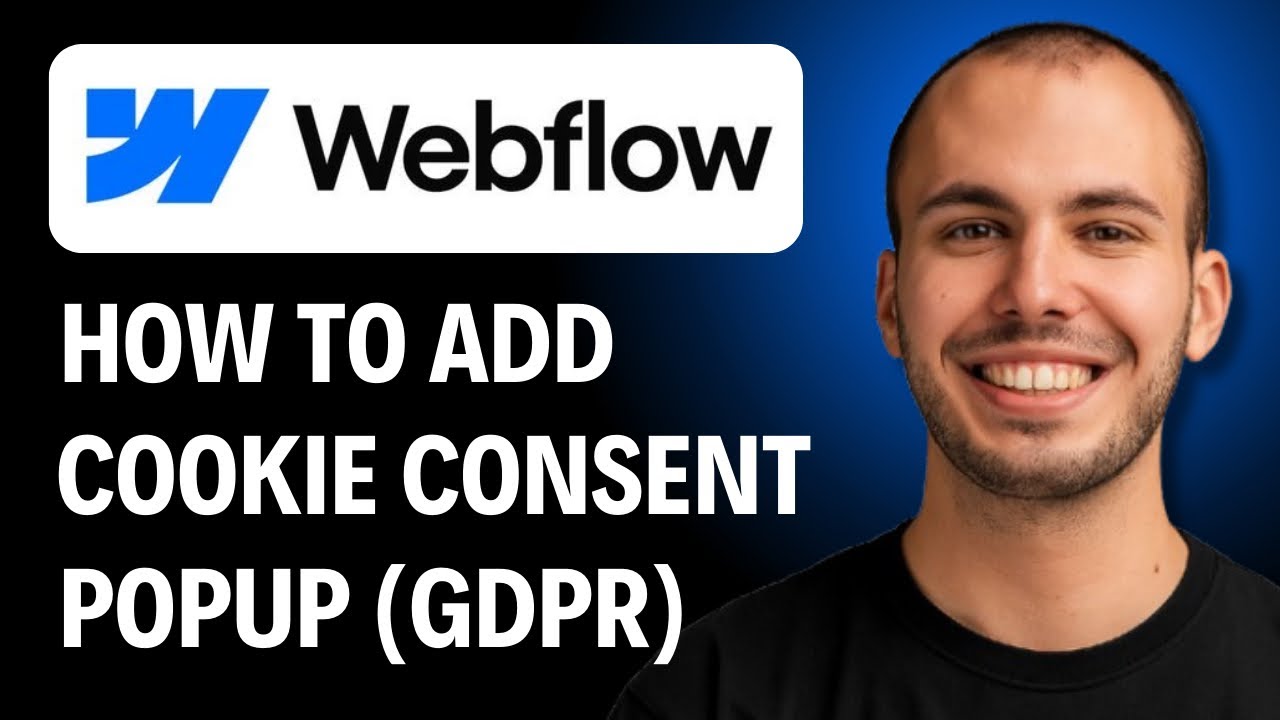 Webflow: How To Add A Cookie Consent Popup [2026 GUIDE] - YouTube