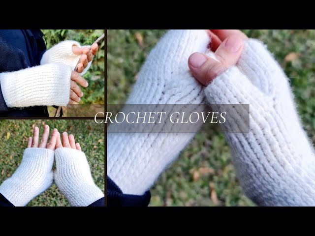 Easy Crochet Fingerless Gloves (Beginner Tutorial) 