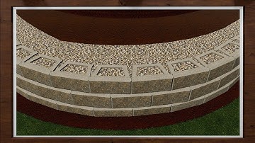 Build Outside Curves in Retaining Walls using Allan Block