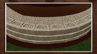 Build Outside Curves in Retaining Walls using Allan Block