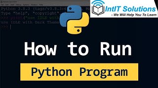 Execute Python Programs in Different Ways