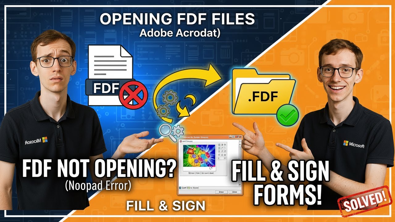 Opening FDF Files (Adobe Acrobat) - YouTube