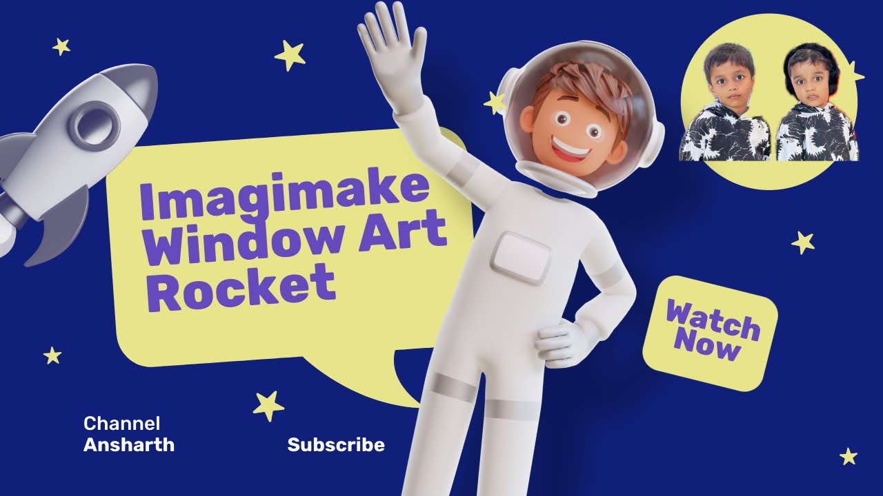 Rocket fuel Window Art with Glass paints 