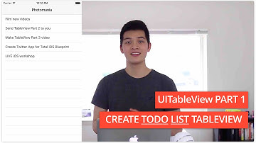 Part 1: UITableView and UITableViewController Swift Tutorial with Xcode | Episode 43