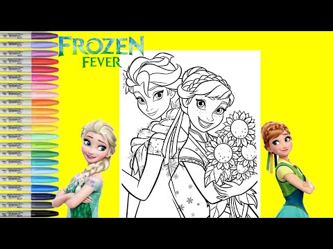 Coloring Pages Disney FROZEN Anna & Elsa Coloring Book Videos For Children Learning Brilliant Colors - YouTube - Coloring Pages Disney FROZEN Anna & Elsa Coloring Book Videos For Children Learning Brilliant Colors - YouTube