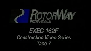 Helicopter Rotorway EXEC 162F Construction Dvd 7 Section 23-25