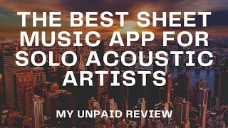ONSONG is the BEST Sheet Music App IMHO (chord/lyric) Solo Acoustic Artists - Review