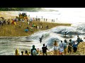 RIVER WAVES CREATED BY PROFESSIONAL SURFERS