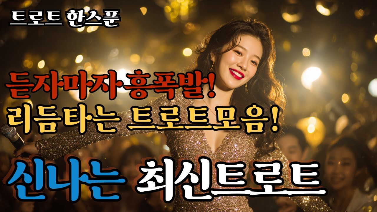 신나는 최신트로트/ 리듬타는 트로트모음/트로트한스푼 / 40대이상  남녀노소가 좋아할만한 트로트음악