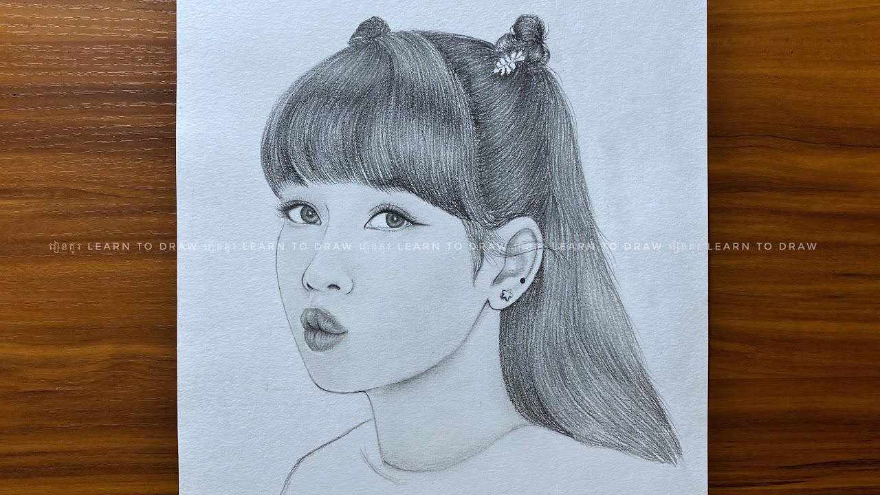 I tried to draw Lisa from Blackpink Thoughts Constructive criticism is  welcome  rdrawing