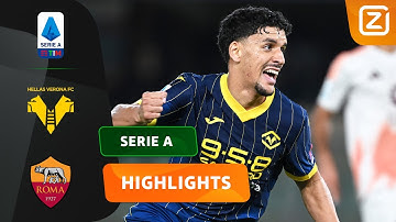 OUD-SPARTAAN HARROUI DOET ROMA PIJN IN HET SLOT!🥵🔥 | Verona vs Roma | Serie A 2024/25 | Samenvatting