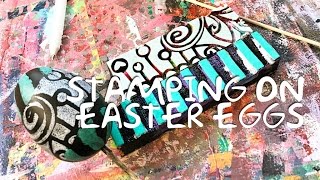 30-Second Easter Egg Decorating Idea: Stamping