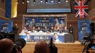 Usyk V Bellew Final Press Conference 08/11/18
