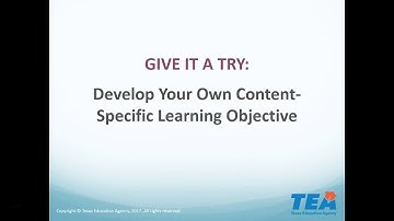 CTELL 2: Student Learning Objectives