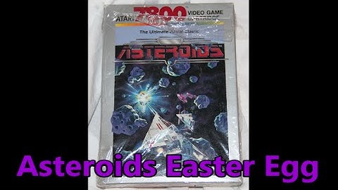 Asteroids Easter Egg (Atari 7800) The No Swear Gamer