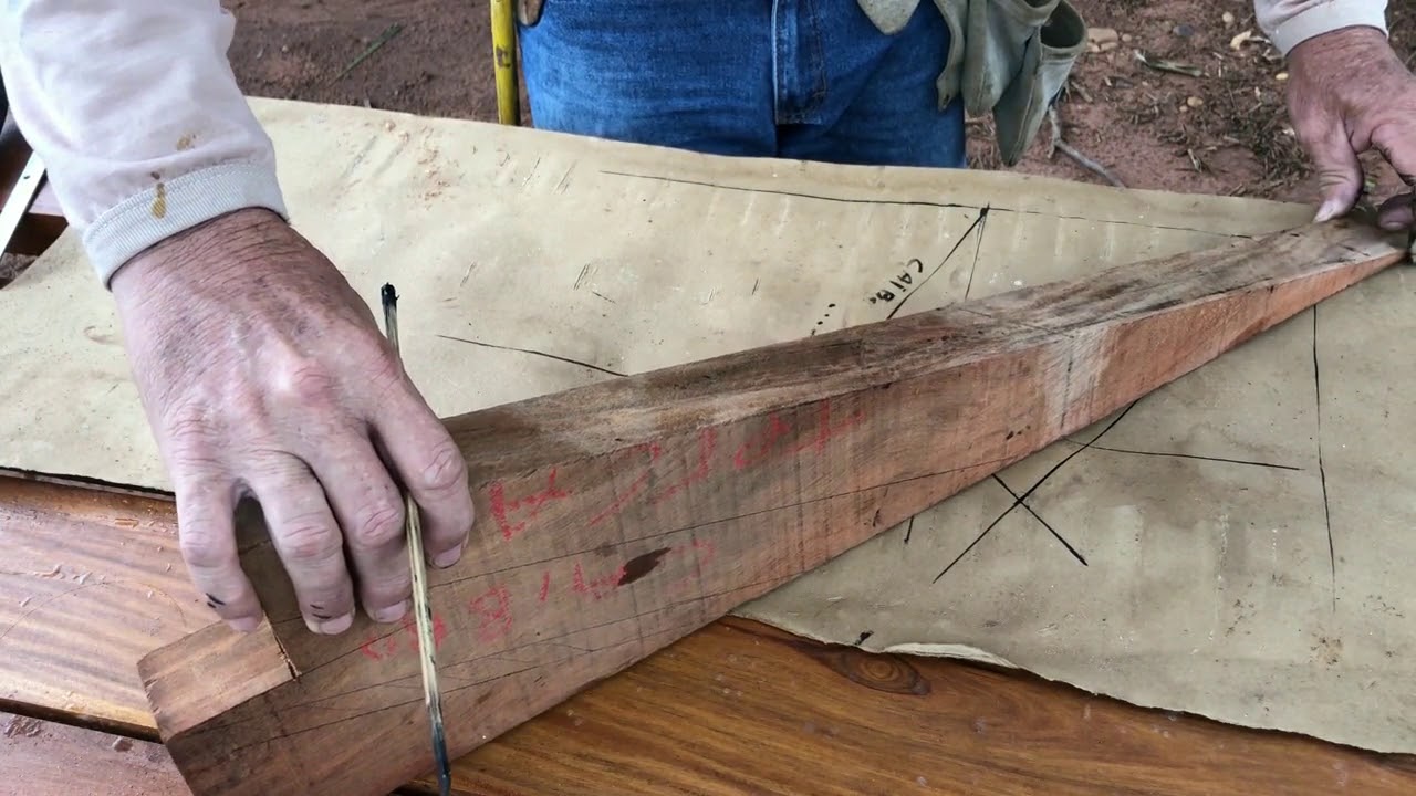 Como Riscar Espigão com Gabarito#Carpintaria