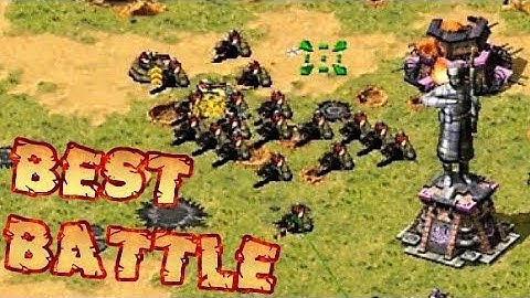 Red Alert 2 Online Multiplayer My BEST BATTLE in Oil in Center Map for 8 Players