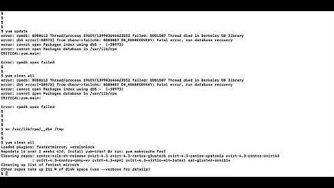 Error: rpmdb open failed | how to fix it
