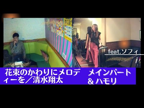 清水翔太／花束のかわりにメロディーを【うたスキ動画】メインパート＆ハモリ