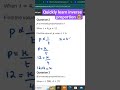 Learn how to solve inverse proportion questions. #gcses #igcse #maths #review #mathsrevision #viral