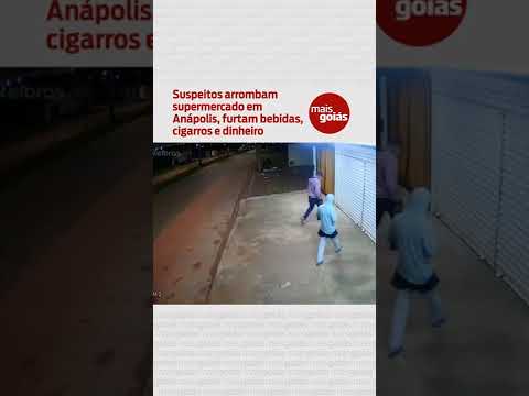 Suspeitos arrombam supermercado em Anápolis, furtam bebidas, cigarros e dinheiro