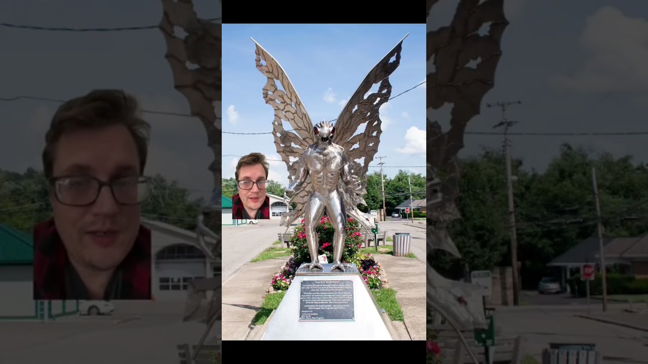 Why is the Mothman statue so ripped? #shorts #mothman