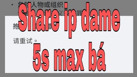 SHARE IP DAME 5S CÂN T7+CN CỰC BÁ