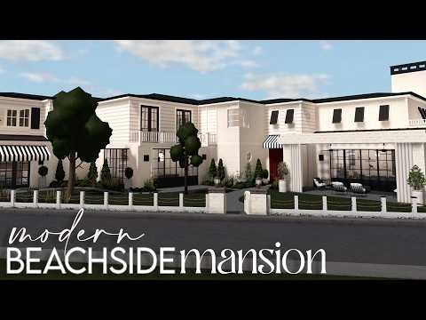 Bloxburg | Modern Beachside Family Mansion | House Build