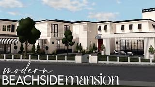 Bloxburg | Modern Beachside Family Mansion | House Build