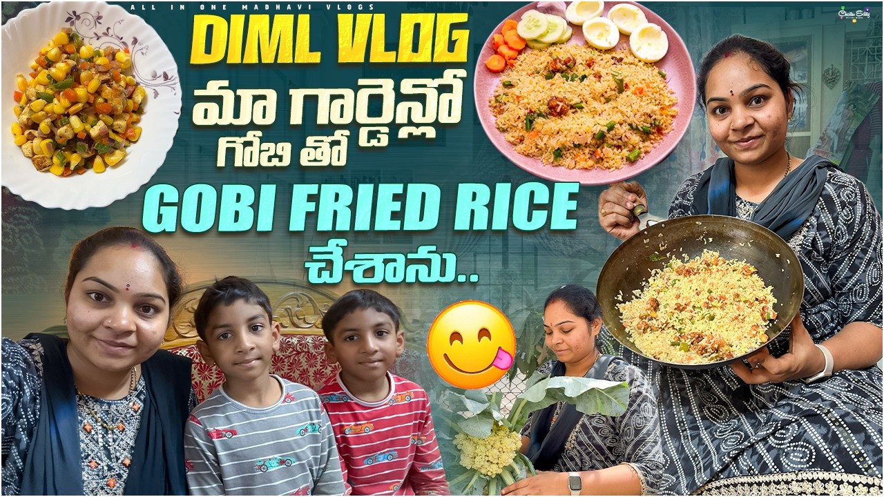 Gobi Fried Rice recipe || Day in my Life Vlog || All in one Madhavi