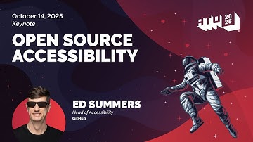 Open Source Accessibility by Ed Summers