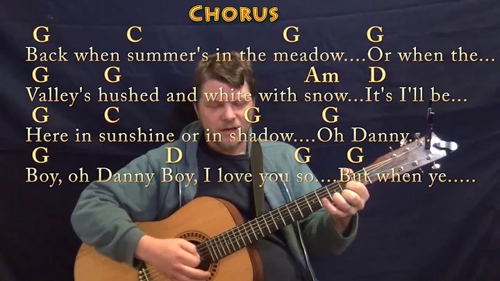 Danny Boy (Traditional) Strum Guitar Cover Lesson ...
