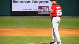 Justin Grimm's wind-up (slow-mo)