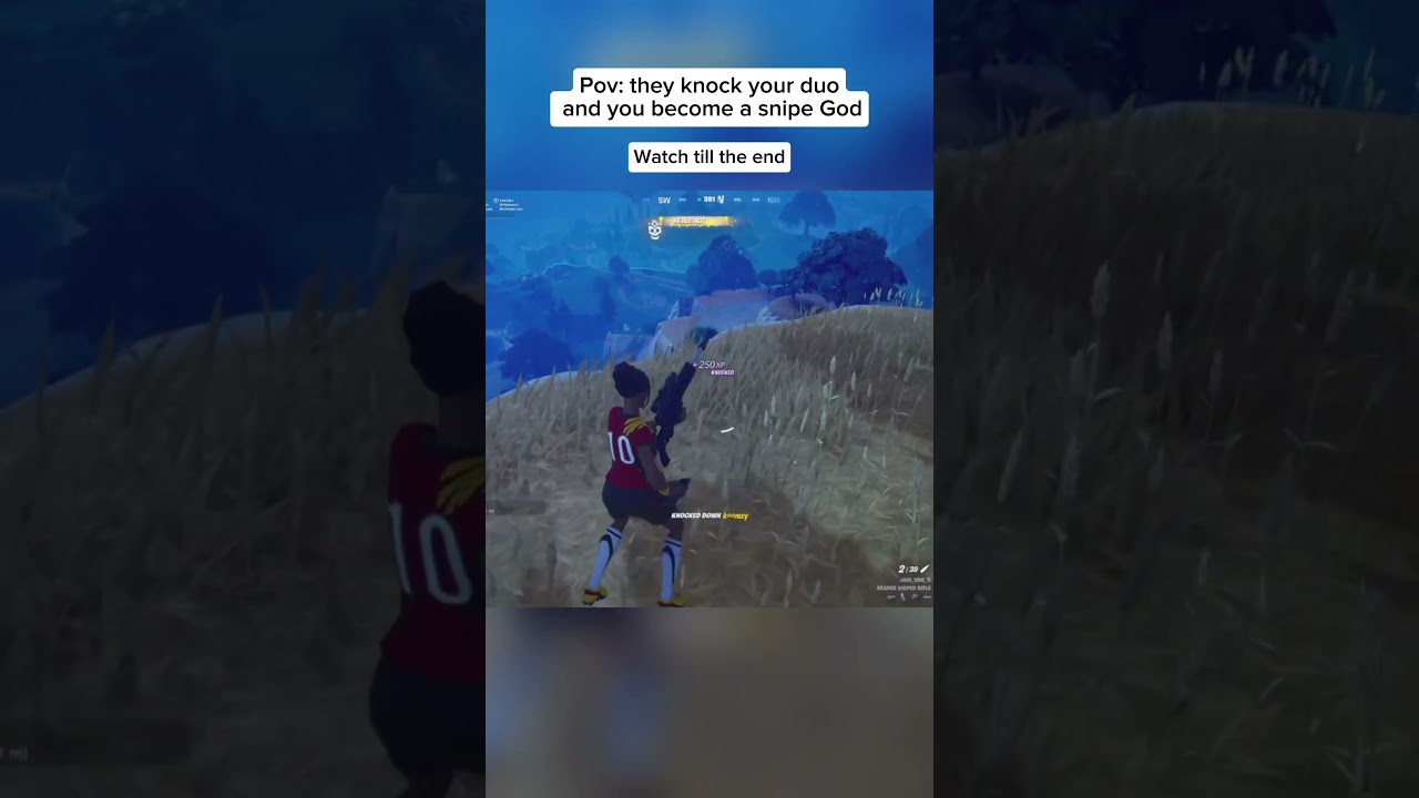 Pov they knock your duo and you become a snipe God 
