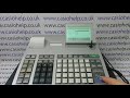 Casio SE-G1 How to enter a credit or debit or Charge card ...