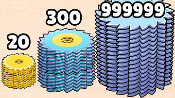 Grinder Run Gameplay Walkthrough Part 1 - Satisfying Mobile Game (Android,iOS)