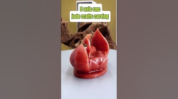 5 axis cnc carving on jade crafts #cncrouter