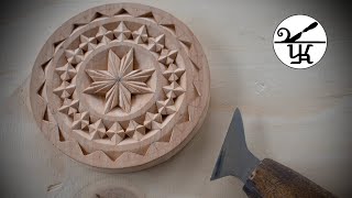 Chip carving | Coaster for cup