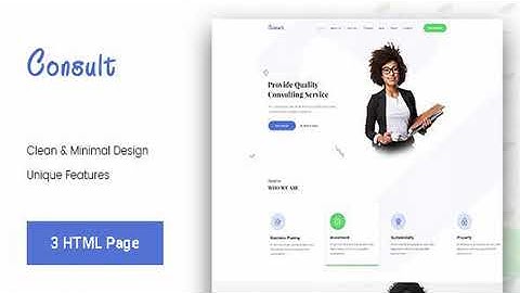 Consult || Business Consulting Bootstrap4 Template | Themeforest Website Templates and Themes